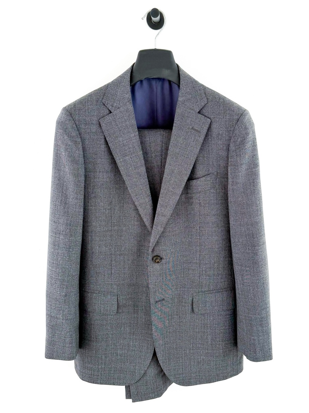 Suitsupply Lazio Slim Fit Italian Pure Wool Suit Gray Men's 40R Jacket Pants